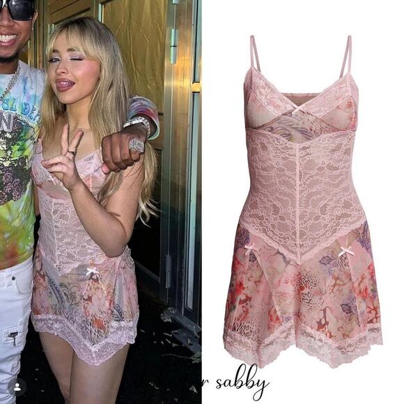 I.AM.GIA Rare Georgina Slip Lace Dress Sabrina Carpenter Lottie Moss Coachella - Picture 2 of 8